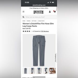 Duluth women workpant 2x29